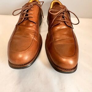 Mens shoes Johnston & Murphy Size 9.5 M Brown Soft Leather Dress Shoes Oxfords